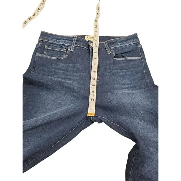L'Agence Womens Margot High Rise Skinny Jeans Venus Blue Denim Cropped Size 29